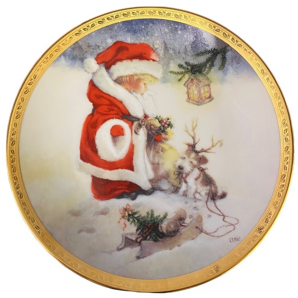 Other - LISI MARTIN Christmas Plate - Santa’s Littlest Reindeer